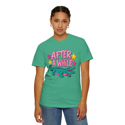 After A While Alligator T-Shirt — Retro Cartoon Gator Graphic Tee