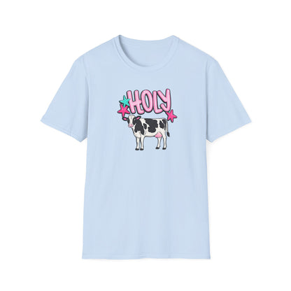 Holy Cow T-Shirt — Cute Pastel Cow Graphic Tee