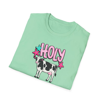 Holy Cow T-Shirt — Cute Pastel Cow Graphic Tee