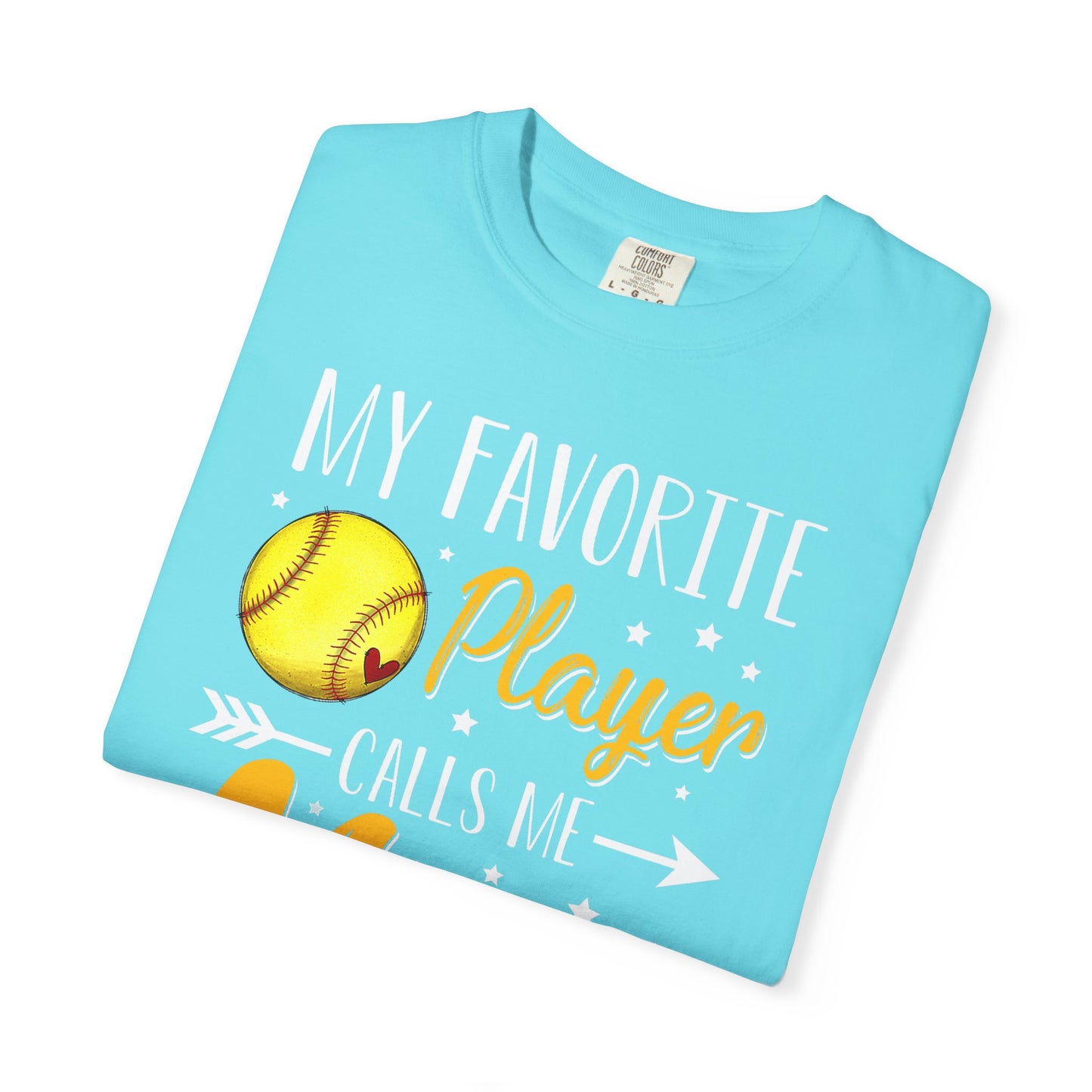 Softball Mom T-Shirt – “My Favorite Player Calls Me Mom” Graphic Tee