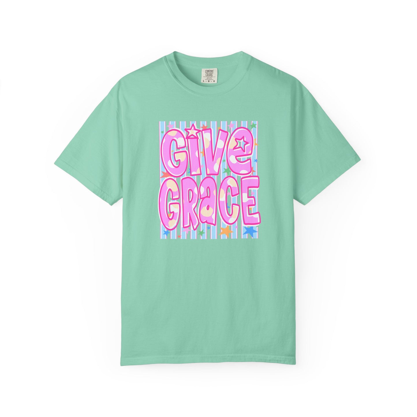 Give Grace T-Shirt — Pastel Retro Graphic Tee