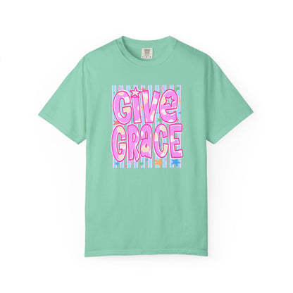 Give Grace T-Shirt — Pastel Retro Graphic Tee