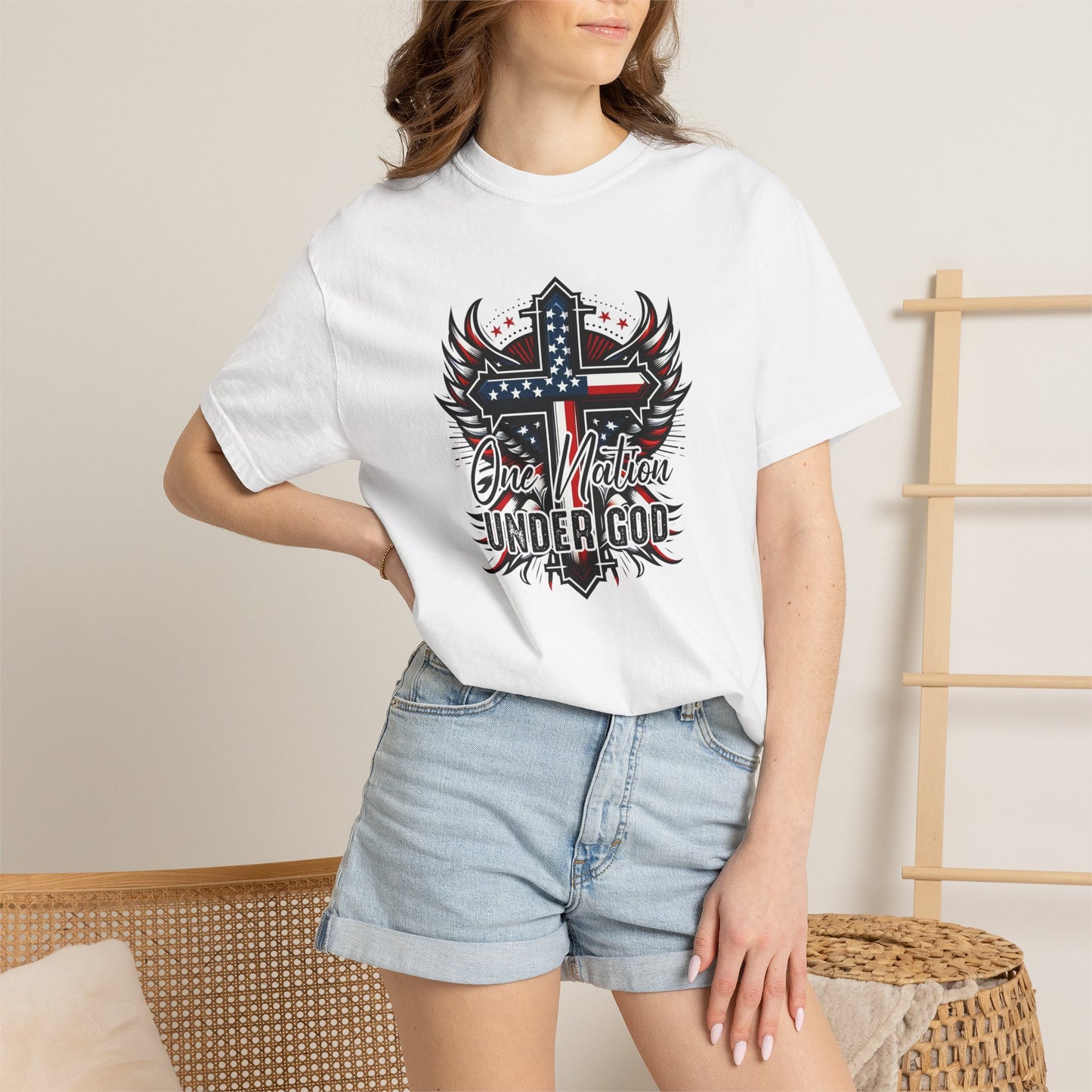 One Nation Under God Cross T-Shirt