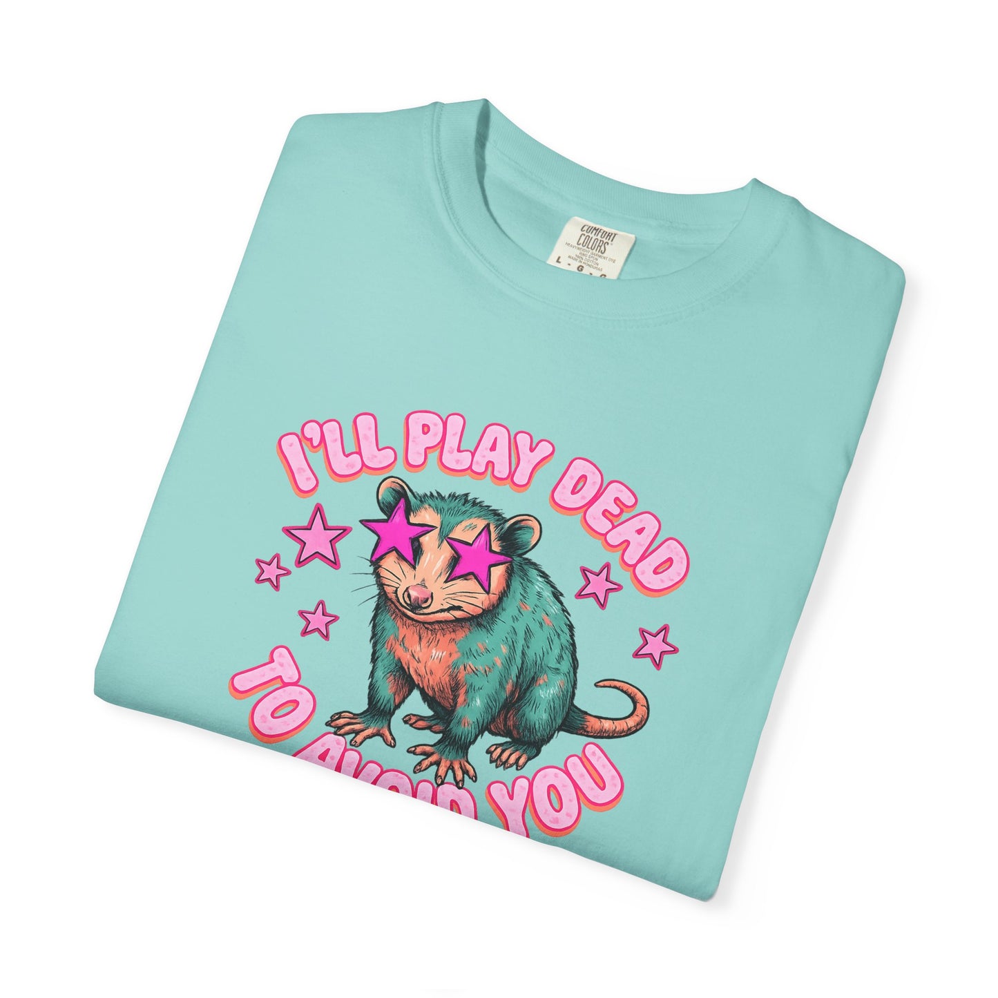 Funny Cat T-Shirt — "I'll Play Dead to Avoid You" Cute Sarcastic Graphic Tee