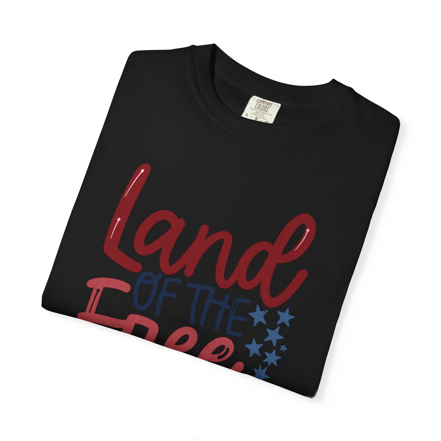 Land of the Free T-Shirt — 'Land of the Free Because of the Brave' Patriotic Tee