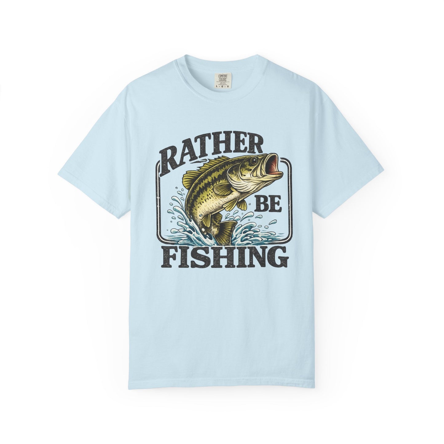 Rather Be Fishing T-Shirt — Bass Graphic Fishing Tee