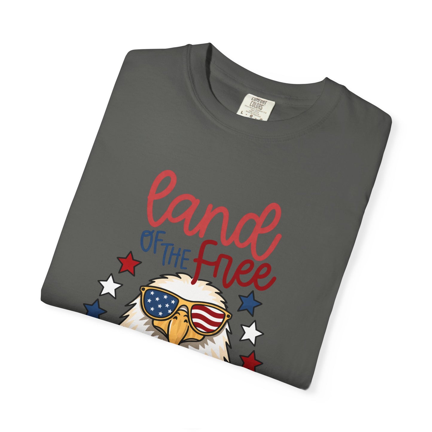 Land of the Free Eagle T-Shirt — Patriotic 4th of July American Flag Design