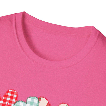 Mama Patterned Patchwork T-Shirt — Floral & Gingham "Mama" Design, Cute Mother's Day Gift