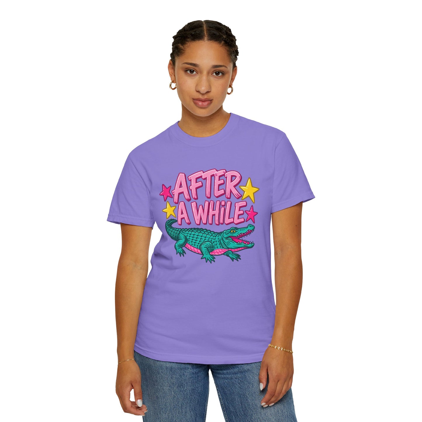 After A While Alligator T-Shirt — Retro Cartoon Gator Graphic Tee
