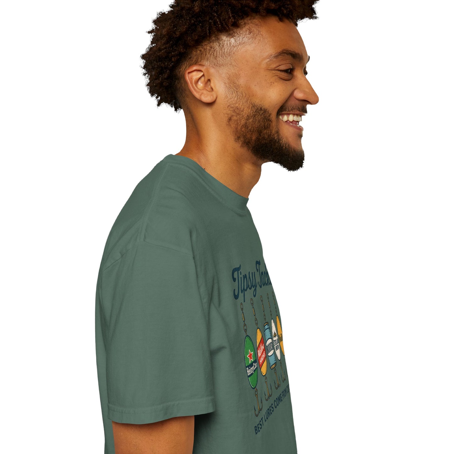 Tipsy Tackle Fishing T-Shirt — "Best Lures Come From Coolers" Graphic Tee