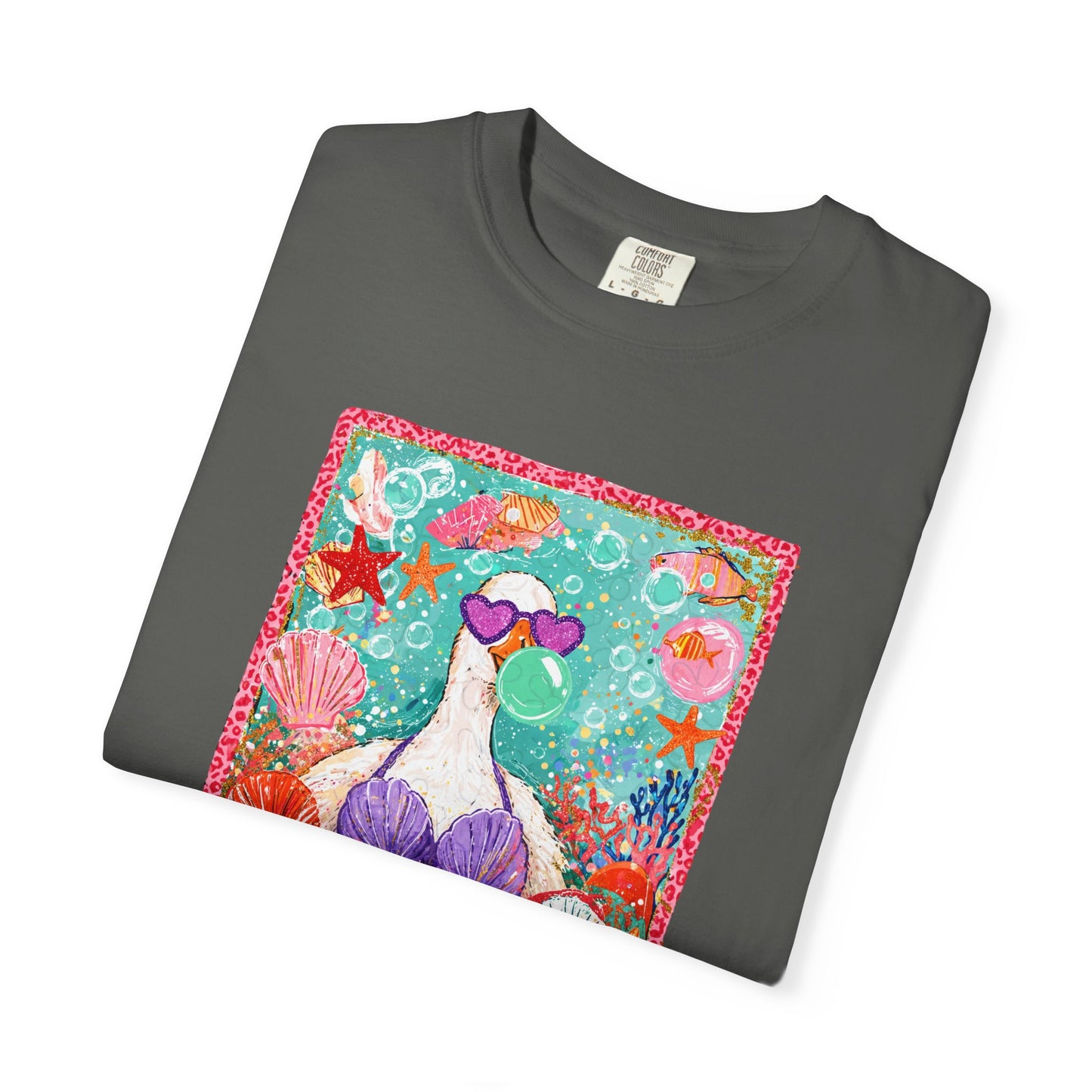 Goose in Bikini Beach T-Shirt — Cute Retro Seaside Graphic Tee