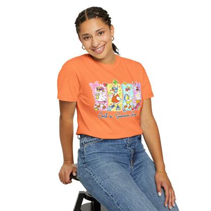 Summer Goose T‑Shirt — "Just a Summer Goose" Cute Beach Cartoon Tee