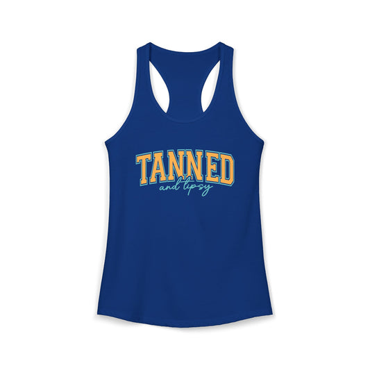 Tanned & Tipsy Racerback Tank