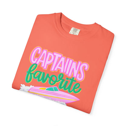 Captain's Favorite T-Shirt — Retro Boat Graphic, Nautical Vacation Tee