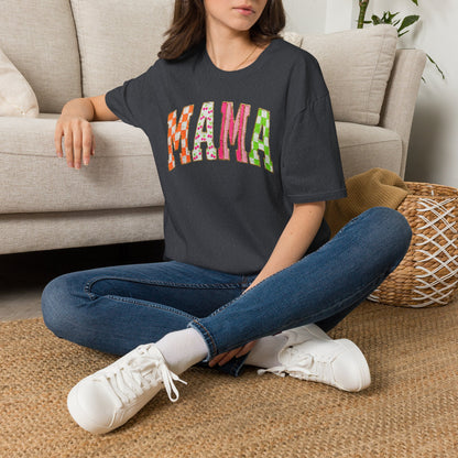 Mama Floral Patchwork T-Shirt
