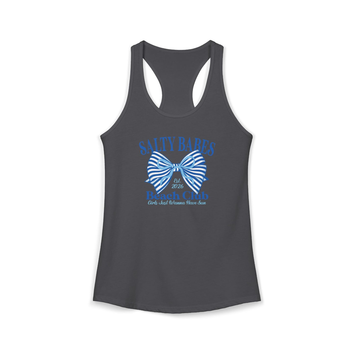 Salty babes blue Racerback Tank