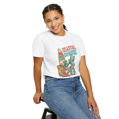 Coastal Cowgirl T-Shirt — Vintage Surf & Cactus Beach Graphic