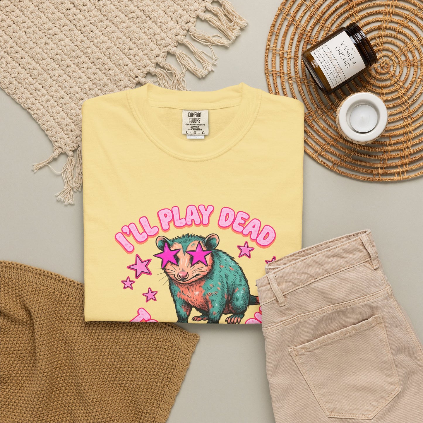 Funny Cat T-Shirt — "I'll Play Dead to Avoid You" Cute Sarcastic Graphic Tee