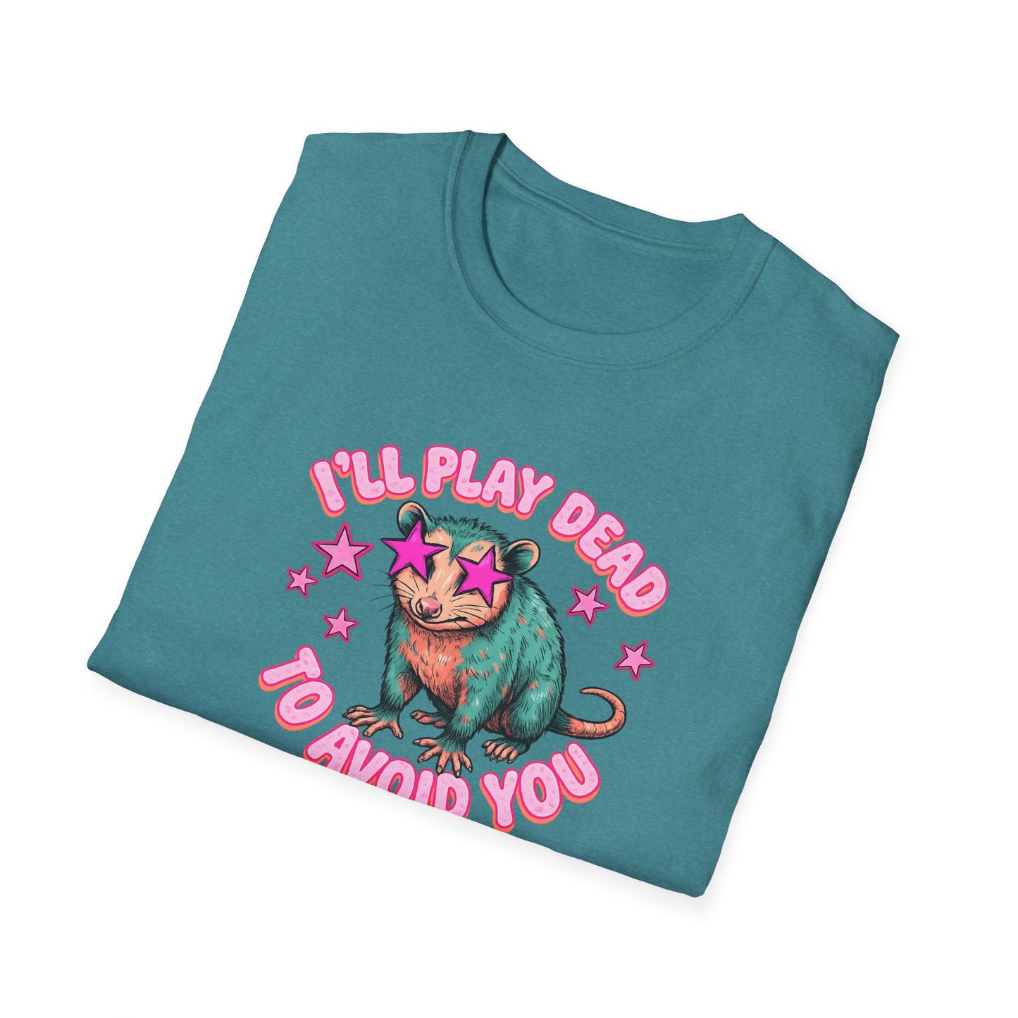 Introvert Sloth T-Shirt — "I’ll Play Dead to Avoid You" Cute Anti-Social Graphic Tee