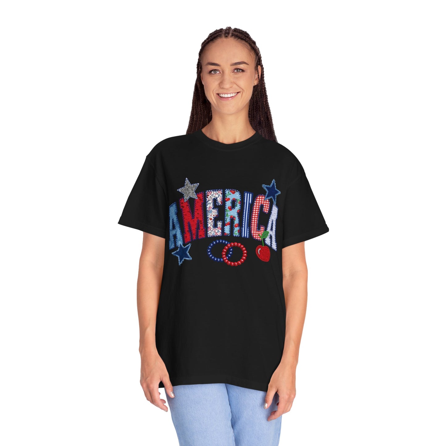 America Graphic T-Shirt — Patriotic Stars & Stripes Tee