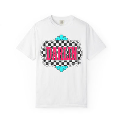 Darlin' Checkerboard Graphic T-Shirt
