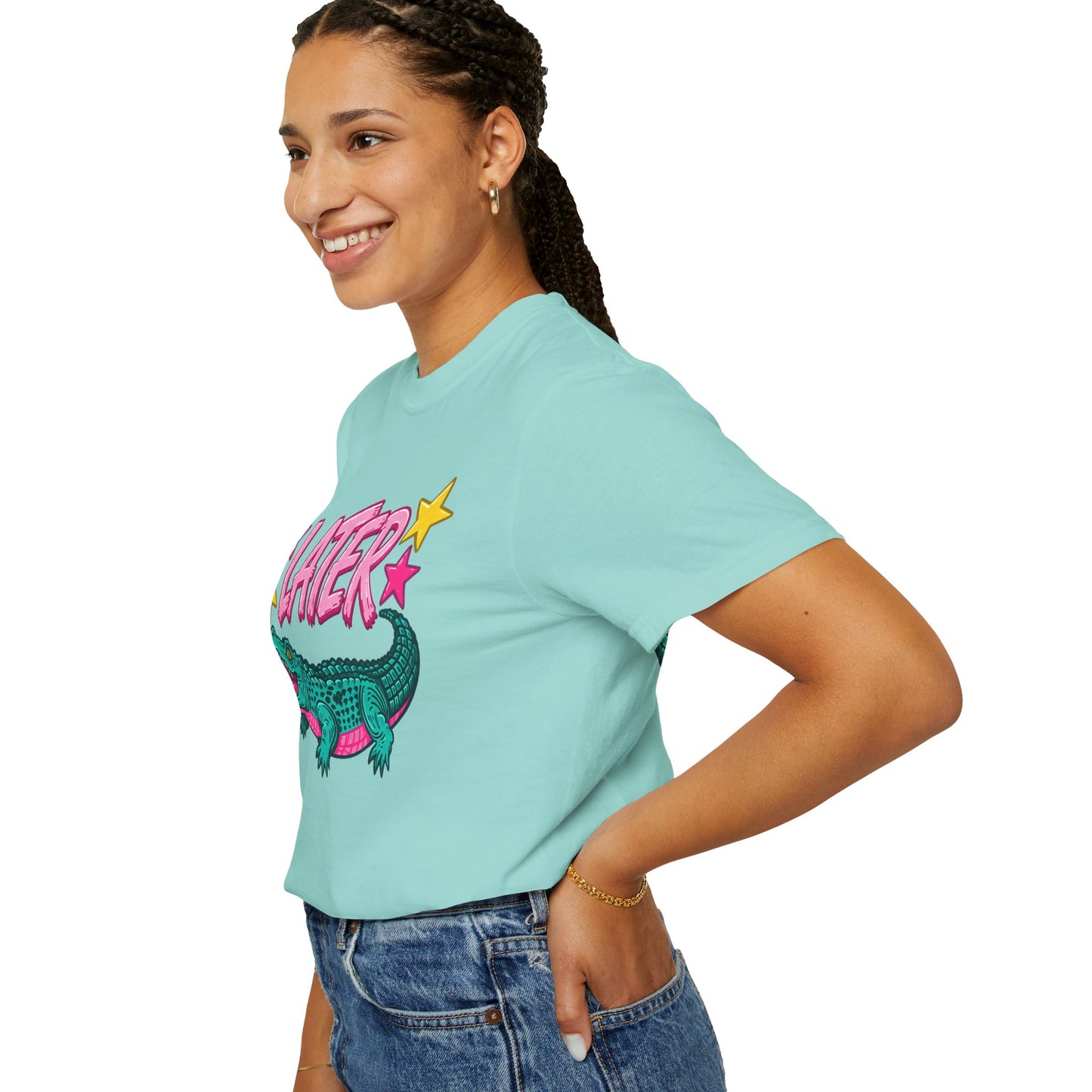 Later Gator Graphic T-Shirt — Retro Cartoon Alligator Tee