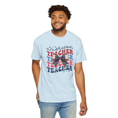 American Teacher Patriotic Graphic T-Shirt