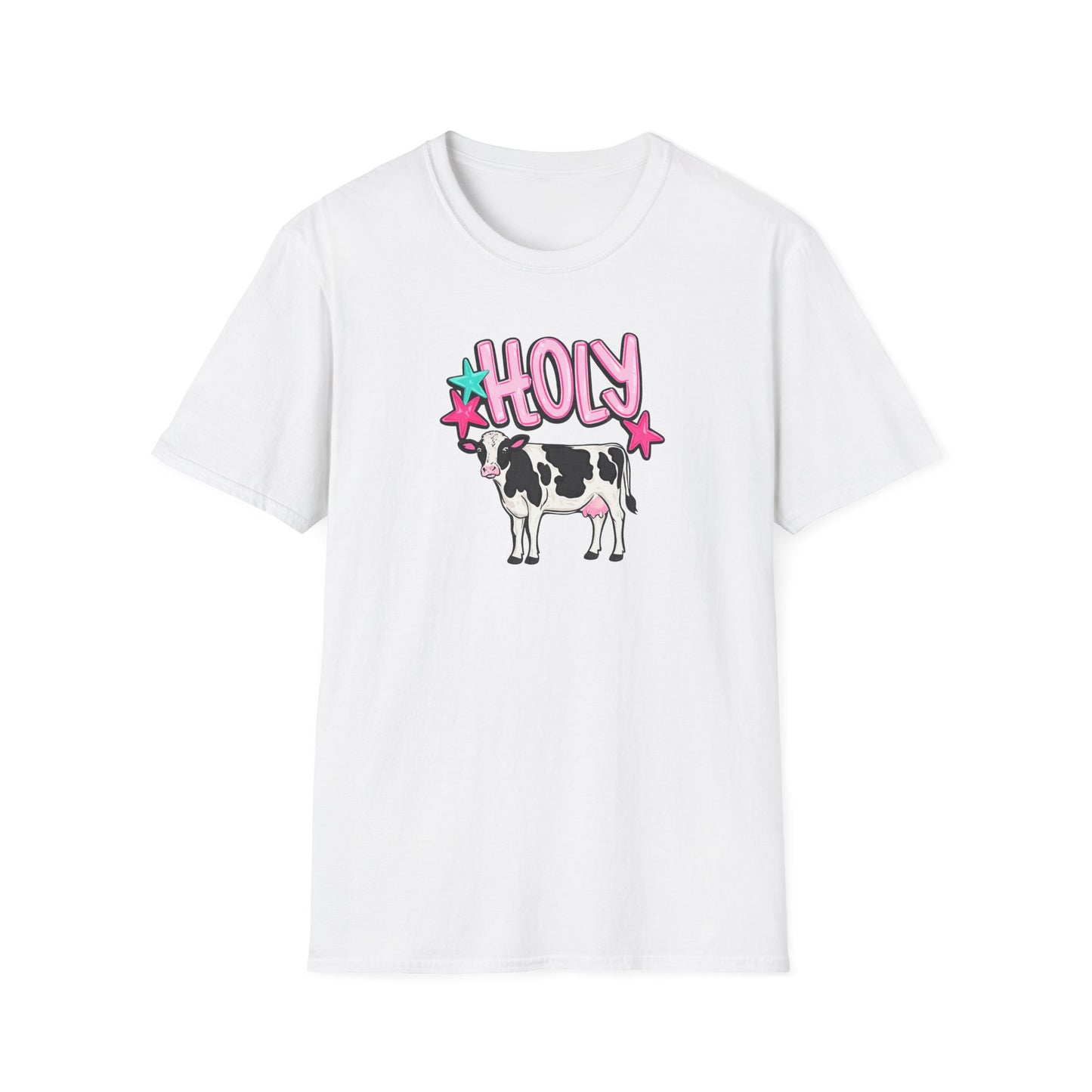 Holy Cow T-Shirt — Cute Pastel Cow Graphic Tee