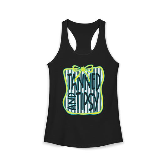 Tanned & Tipsy Racerback Tank