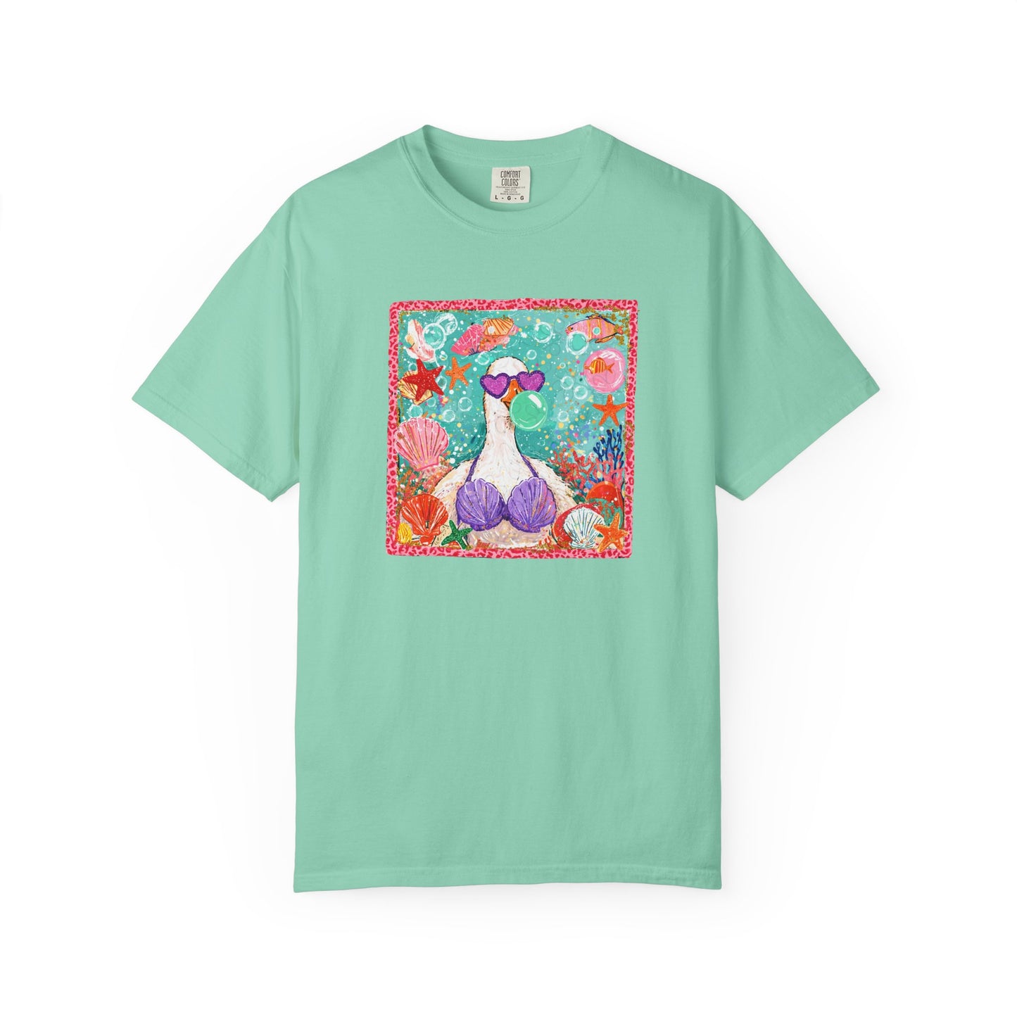 Goose in Bikini Beach T-Shirt — Cute Retro Seaside Graphic Tee