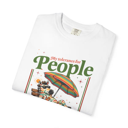 T-Shirt — "No Vibes For People" Relaxing Beach Lounger Graphic Tee