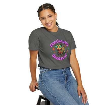Emotionally Deceased T-Shirt — Vintage Cat Graphic Tee