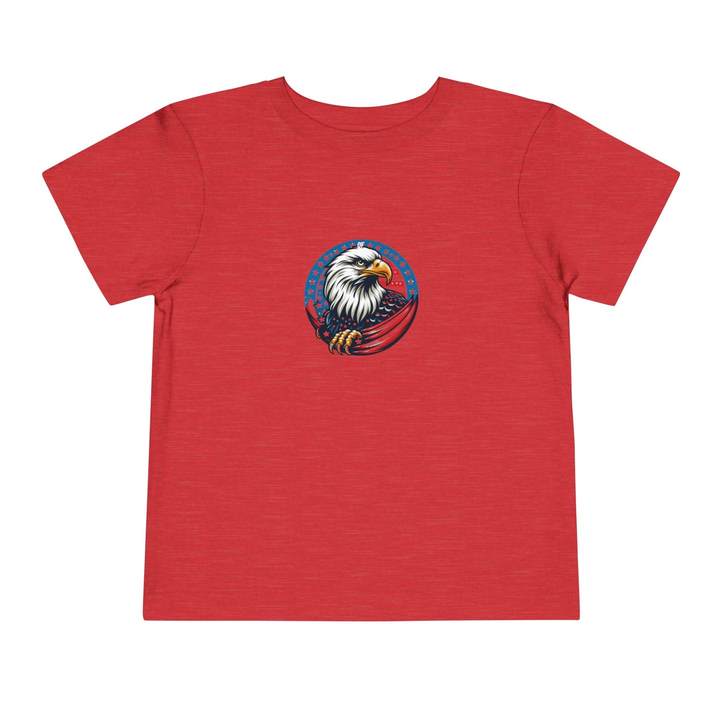 Toddler Tee — Patriotic Bald Eagle USA Flag Graphic