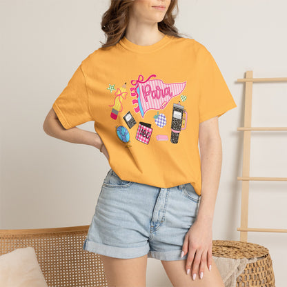 Retro 'Para' Collage T-Shirt — 90s Aesthetic Phone & Makeup Graphic Tee