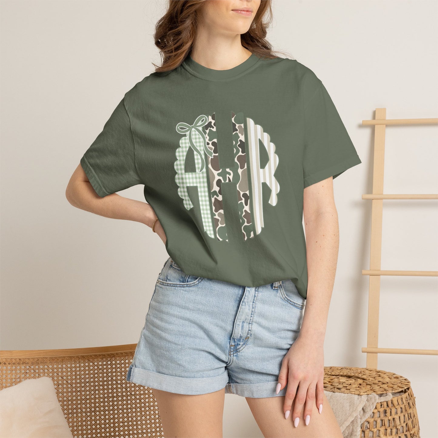 Camo Monogrammed CC Tee