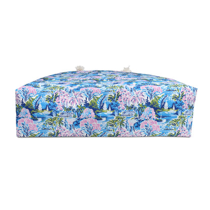 Tropical Watercolor Weekender Bag – Floral Beach Tote for Weekend Getaways