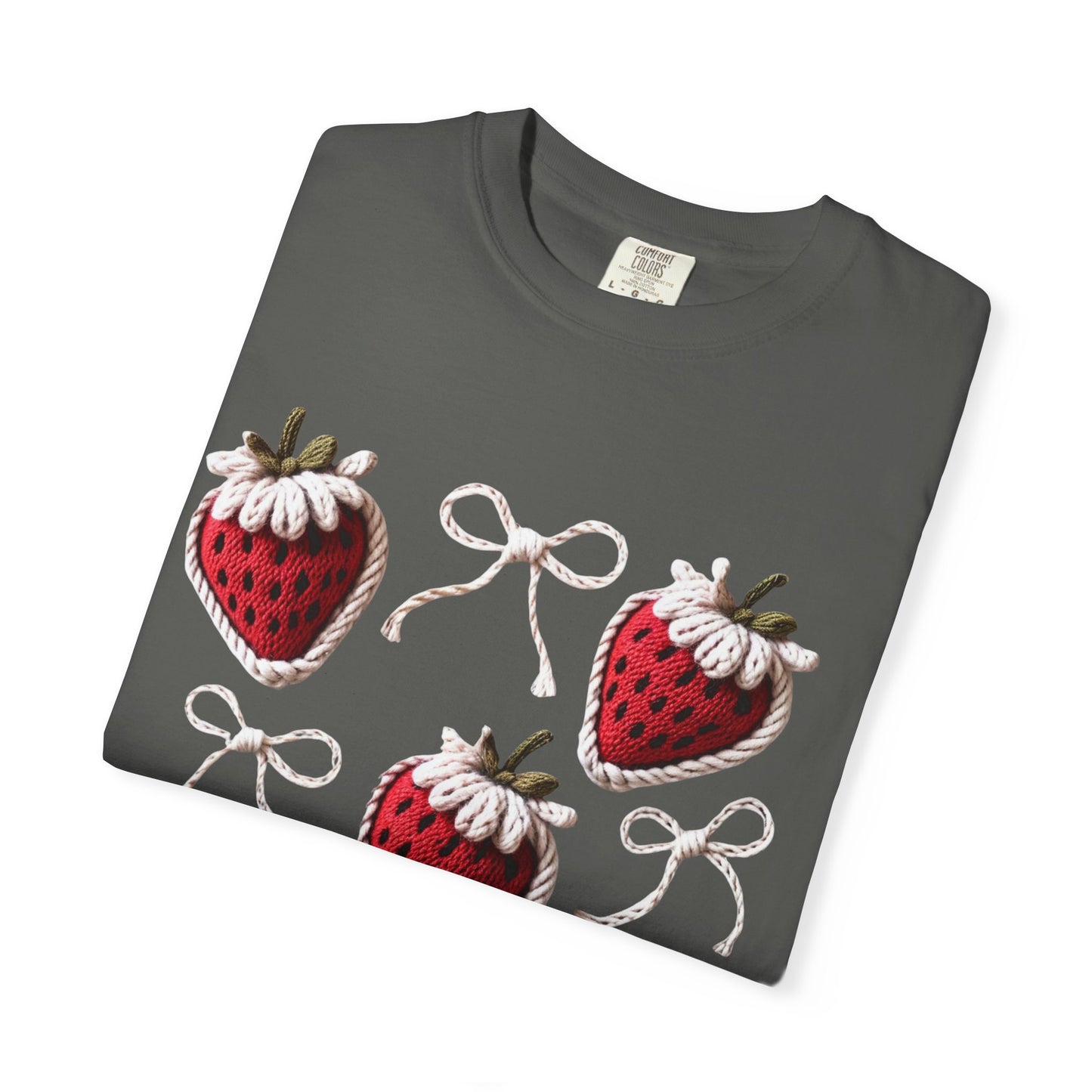 Crochet Strawberries and Bows T-shirt