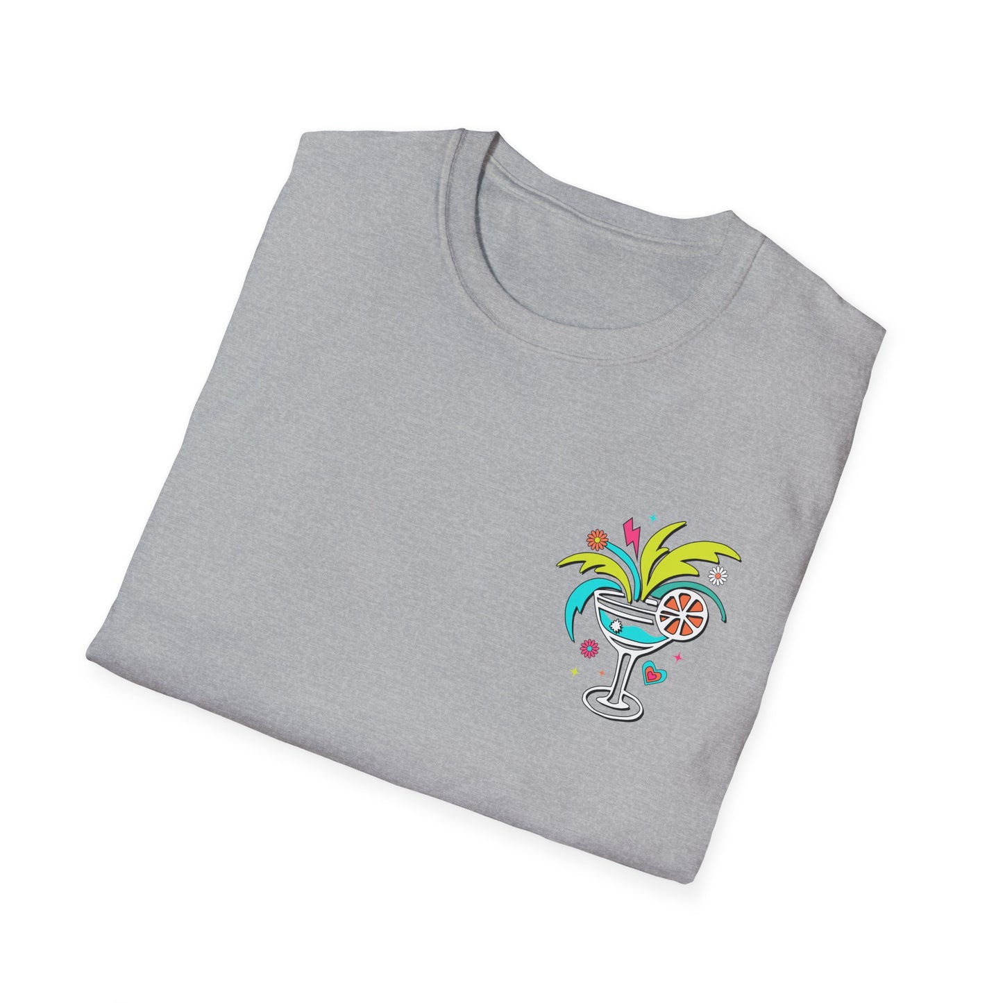T-Shirt — "Tanned and Tipsy" Tropical Cocktail Graphic Tee