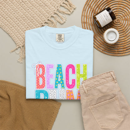 Beach Bum T-Shirt — Colorful Retro Lettering Summer Tee