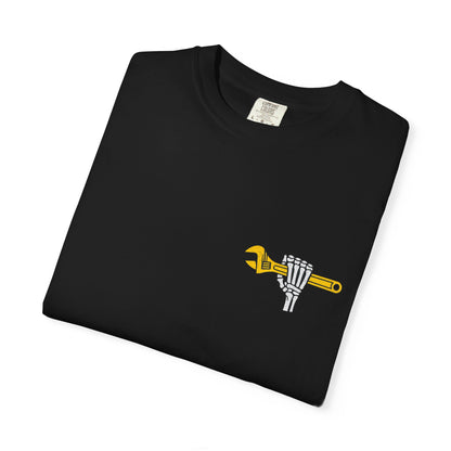 Mechanic T-Shirt — "I Can Fix a Lot of Things (But I Can't Fix Stupid)" Graphic Tee