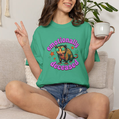 Emotionally Deceased T-Shirt — Vintage Cat Graphic Tee