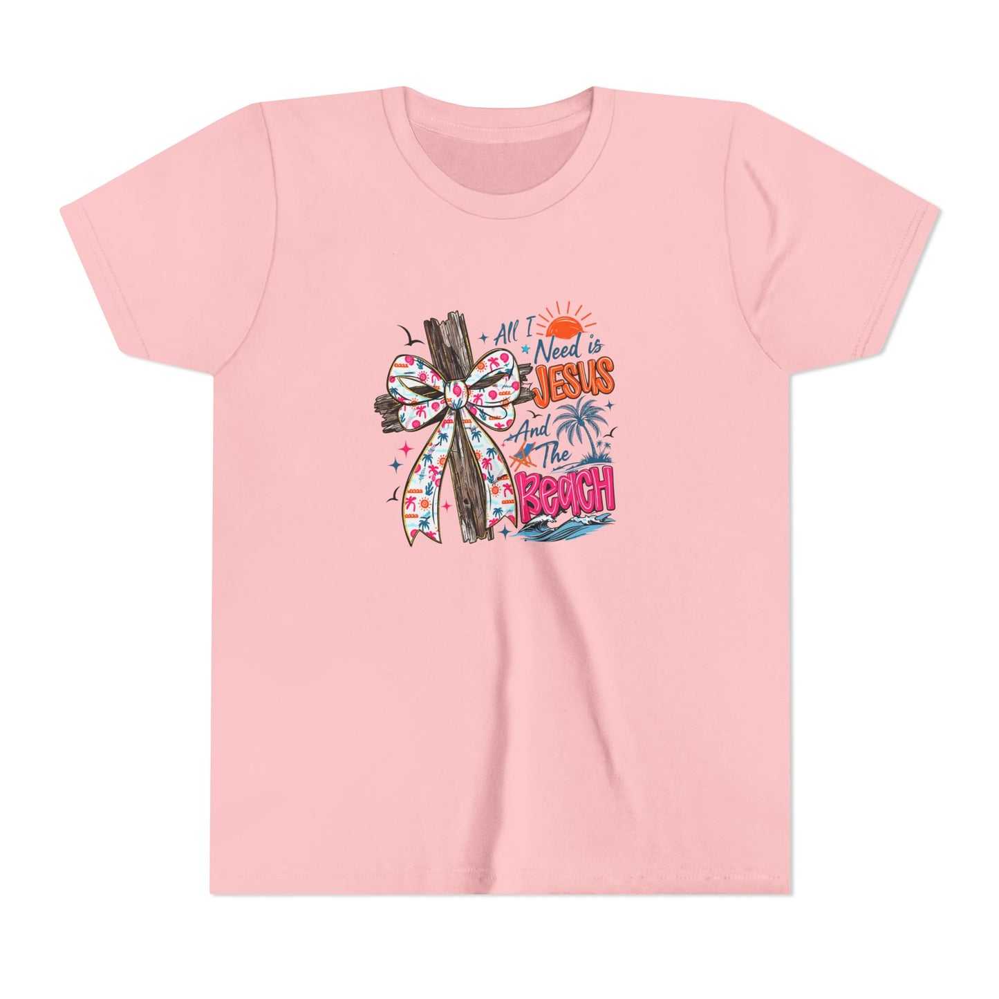 Youth Tee - All I Need is Jesus and the Beach Graphic Tee