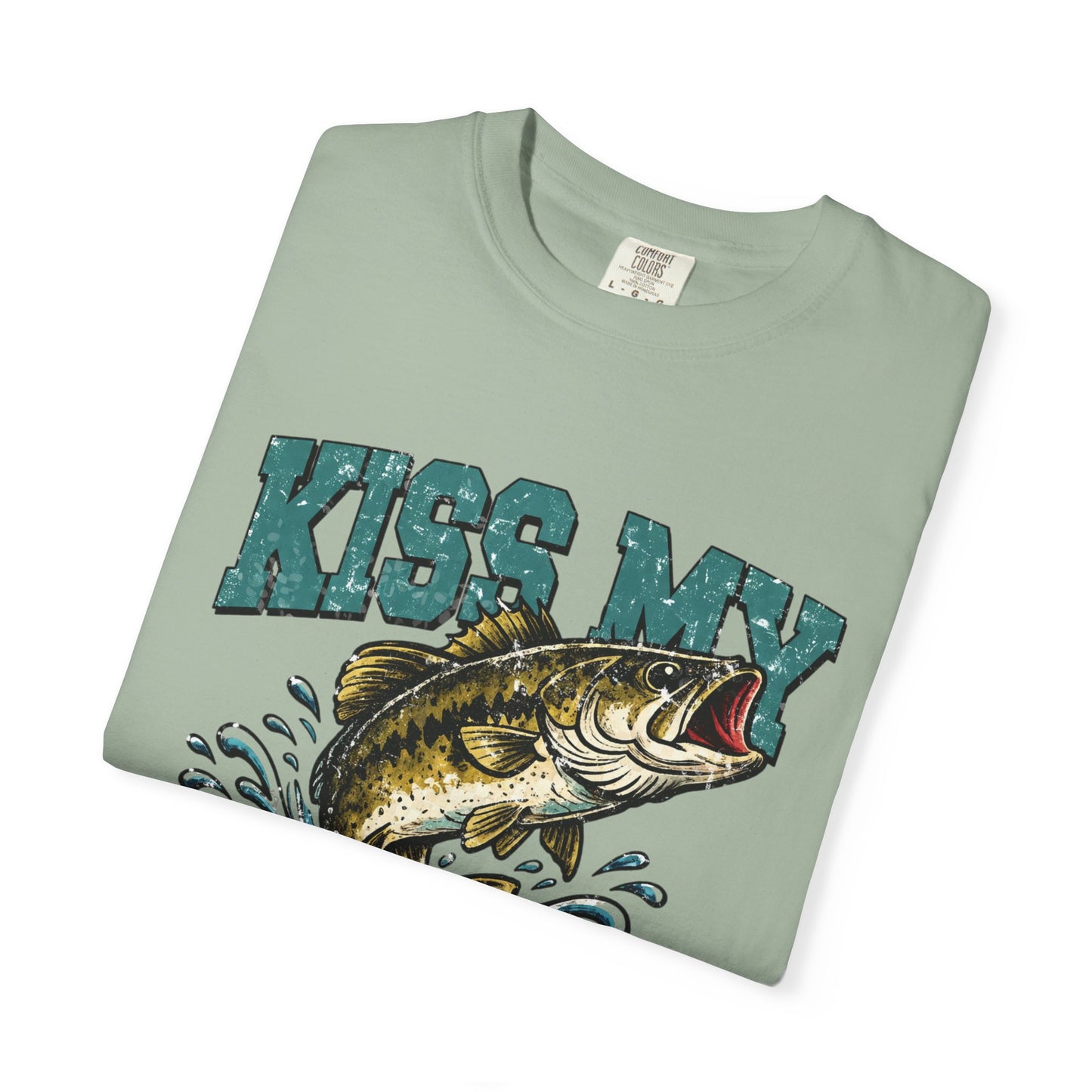 Kiss My Bass Fishing T-Shirt — Humorous Bass Angler Tee