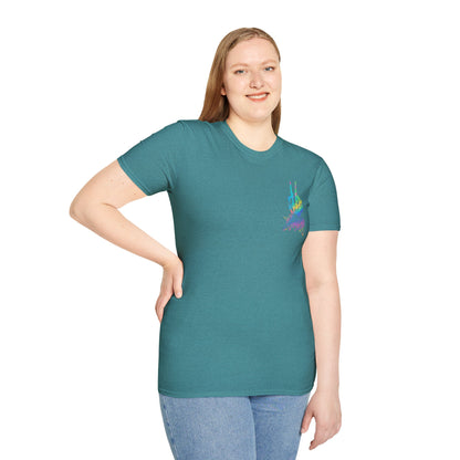 T-Shirt — 'On My Husband's Last Nerve' Rainbow Skeleton Graphic Tee