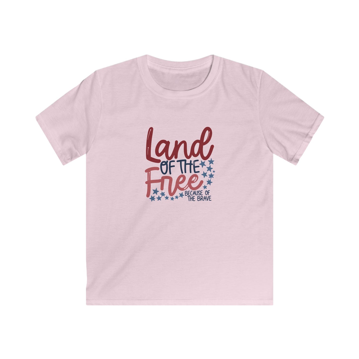 Kids Tee - "Land of the Free" Patriotic USA Stars Fourth of July Shirt