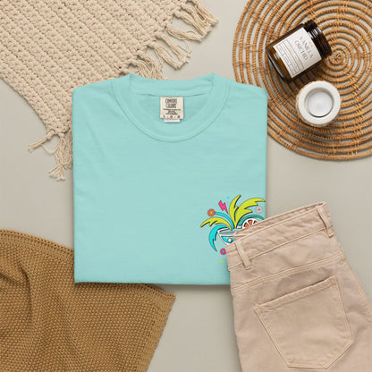 T-Shirt — "Tanned and Tipsy" Colorful Tropical Cocktail Tee