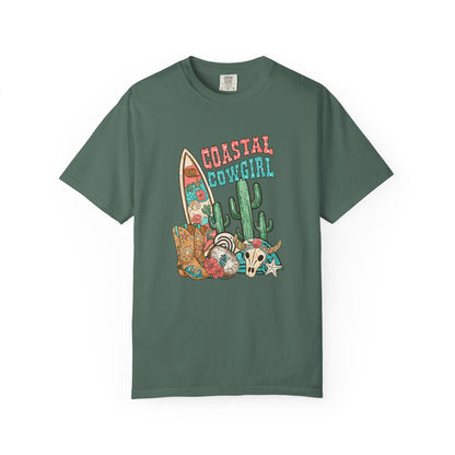 Coastal Cowgirl T-Shirt — Vintage Surf & Cactus Beach Graphic