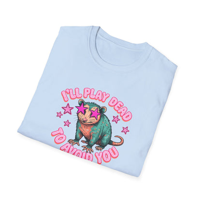 Introvert Sloth T-Shirt — "I’ll Play Dead to Avoid You" Cute Anti-Social Graphic Tee