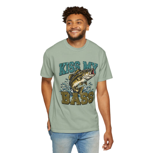 Kiss My Bass Fishing T-Shirt — Humorous Bass Angler Tee