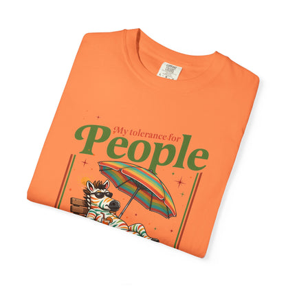 T-Shirt — "No Vibes For People" Relaxing Beach Lounger Graphic Tee